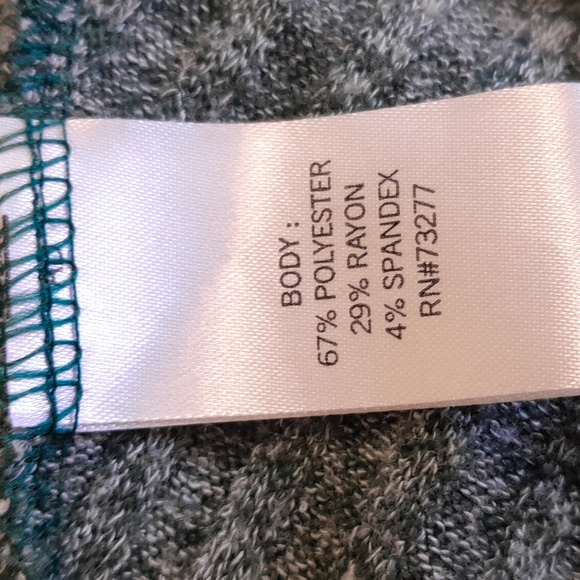 Sonoma green and white sweater blouse size 1X - Picture 7 of 8